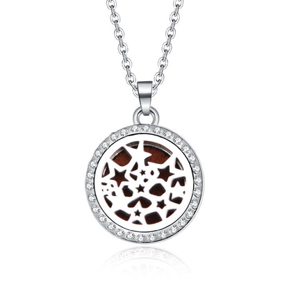 Fashion Tree Alloy Inlay Rhinestones Unisex Pendant Necklace 1 Piece