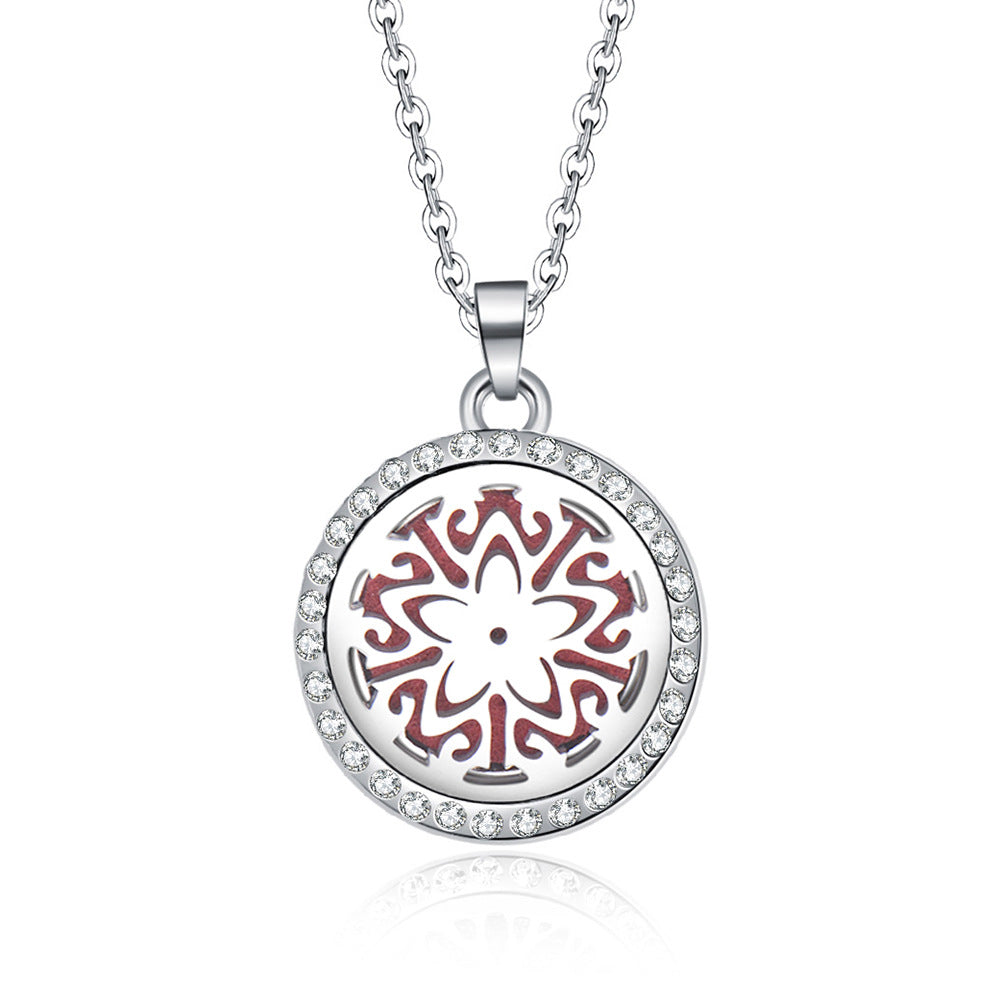 Fashion Tree Alloy Inlay Rhinestones Unisex Pendant Necklace 1 Piece