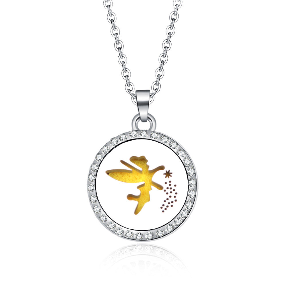 Fashion Tree Alloy Inlay Rhinestones Unisex Pendant Necklace 1 Piece