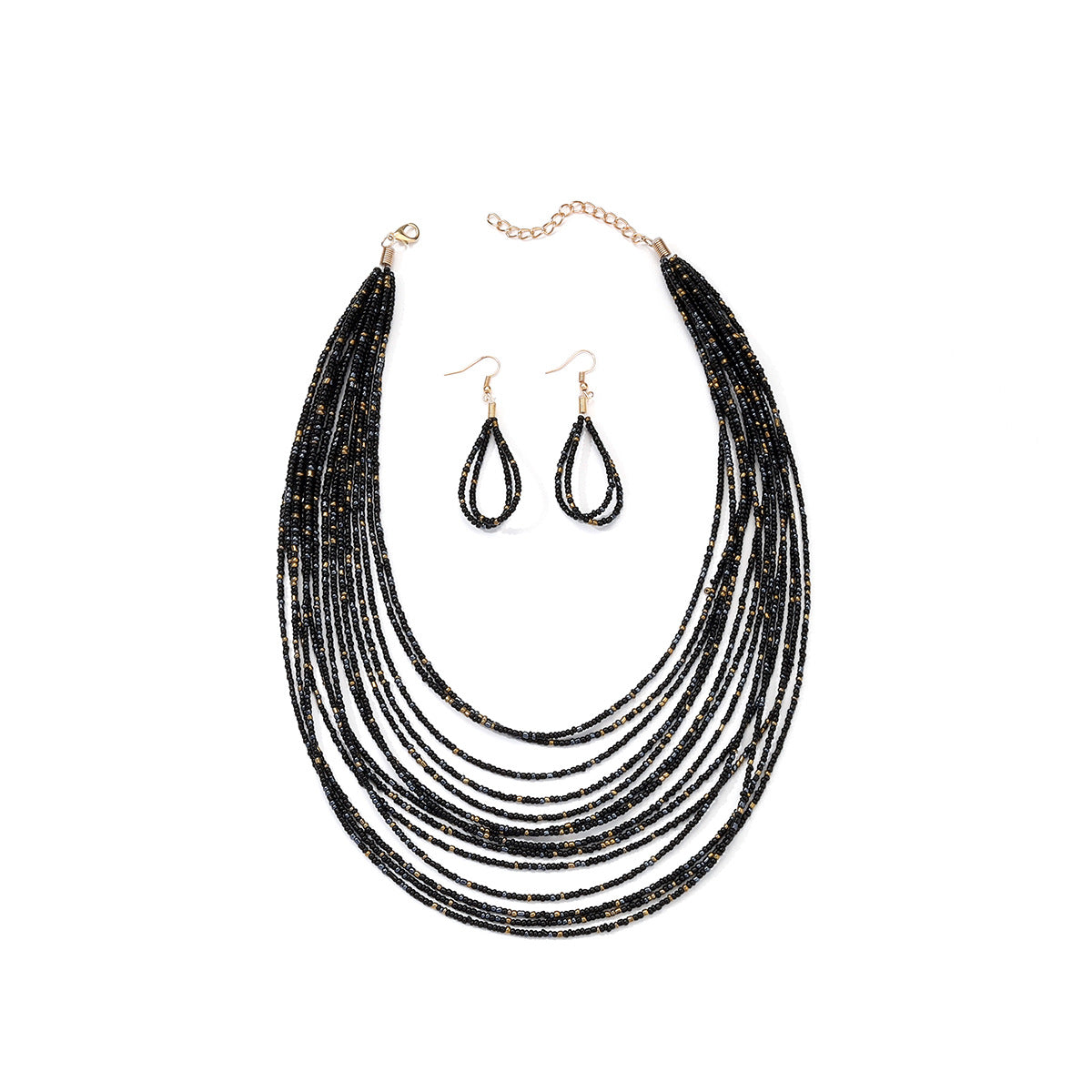 Ethnic Style Streetwear Colorful Alloy Women's Earrings Necklace