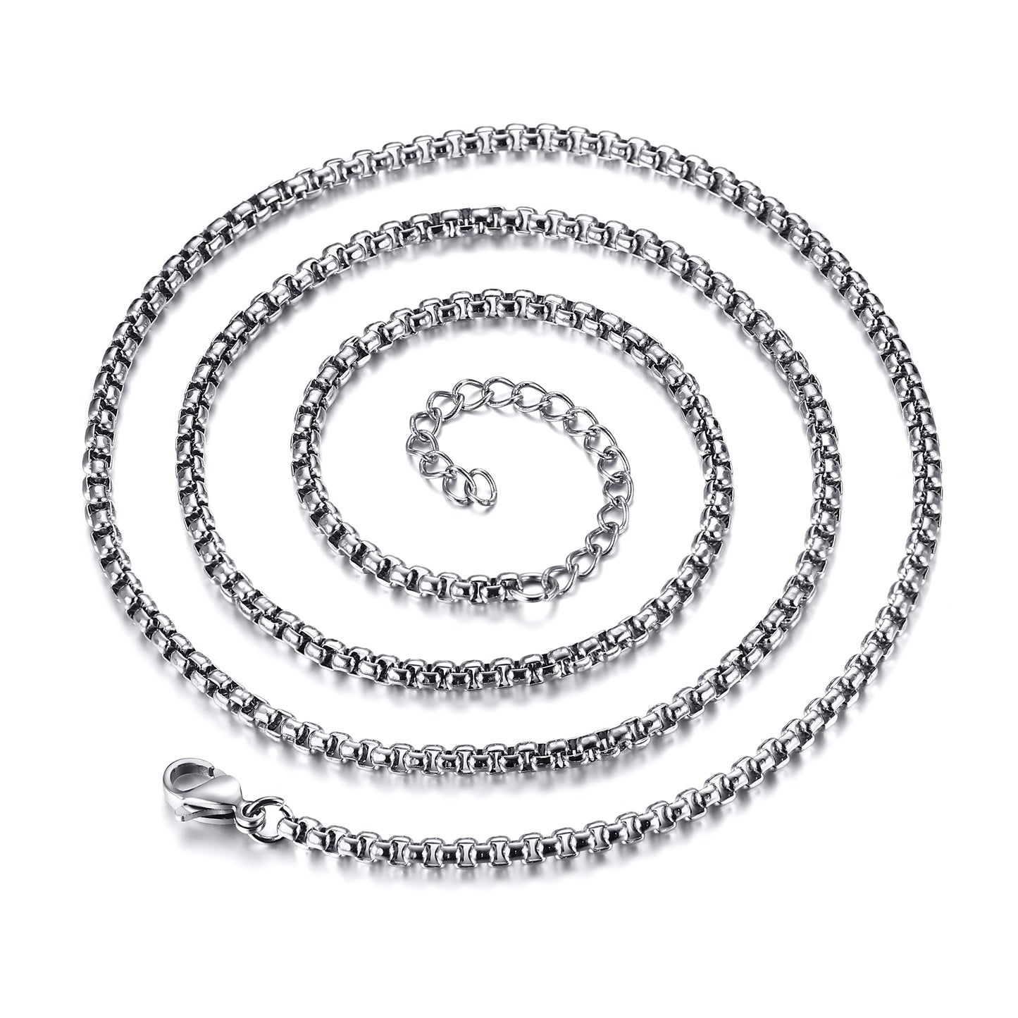 Simple Style Solid Color Stainless Steel Necklace