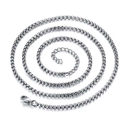 Simple Style Solid Color Stainless Steel Necklace