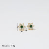 1 Pair Sweet Simple Style Flower Plating Inlay Stainless Steel Zircon White Gold Plated Gold Plated Ear Studs