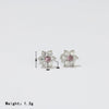 1 Pair Sweet Simple Style Flower Plating Inlay Stainless Steel Zircon White Gold Plated Gold Plated Ear Studs