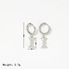 1 Pair Elegant Sweet Bow Knot Plating Inlay Stainless Steel Zircon White Gold Plated Gold Plated Drop Earrings