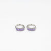 1 Pair Simple Style Geometric Plating Inlay Stainless Steel Zircon Earrings