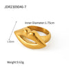 Simple Style Lips Stainless Steel Plating 18k Gold Plated Rings