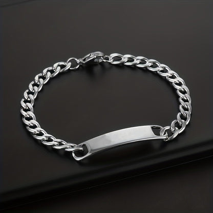 Basic Simple Style Solid Color Rectangle Stainless Steel Plating 18k Gold Plated Unisex Bracelets