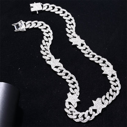 Hip-hop Star Alloy Plating Unisex Jewelry Set