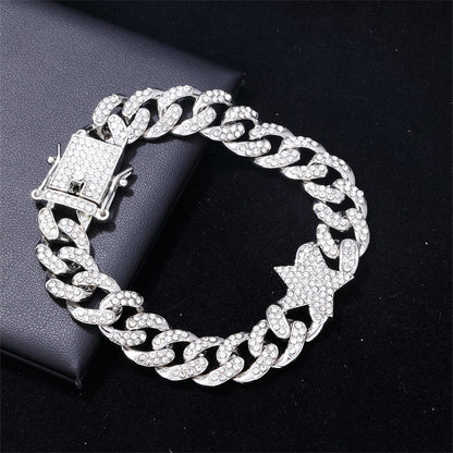 Hip-hop Star Alloy Plating Unisex Jewelry Set