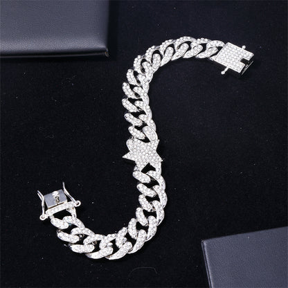 Hip-hop Star Alloy Plating Unisex Jewelry Set