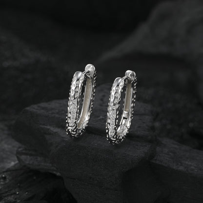 1 Pair Casual U Shape Plating Sterling Silver White Gold Plated Earrings