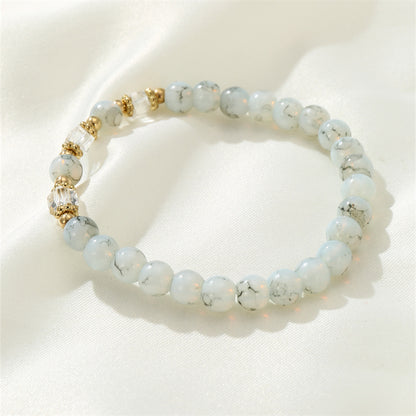 Cute Sweet Solid Color Glass Wholesale Bracelets