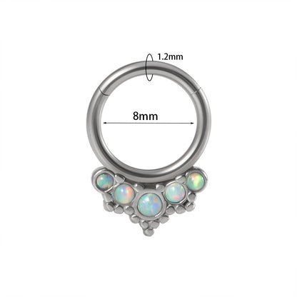 Modern Style Simple Style Shiny Water Droplets Stainless Steel Plating Inlay Zircon Nose Studs