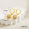 1 Pair Ig Style Basic Lantern Heart Shape Plating Inlay Copper Zircon 18k Gold Plated Drop Earrings