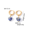 1 Pair Casual Sweet Simple Style Heart Shape Plating Stainless Steel Drop Earrings