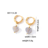 1 Pair Casual Sweet Simple Style Heart Shape Plating Stainless Steel Drop Earrings