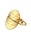 Simple Style Oval Stainless Steel Plating 18k Gold Plated Open Rings