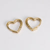 1 Pair Classic Style Heart Shape Polishing Plating Stainless Steel Rose Gold Plated Gold Plated Earrings