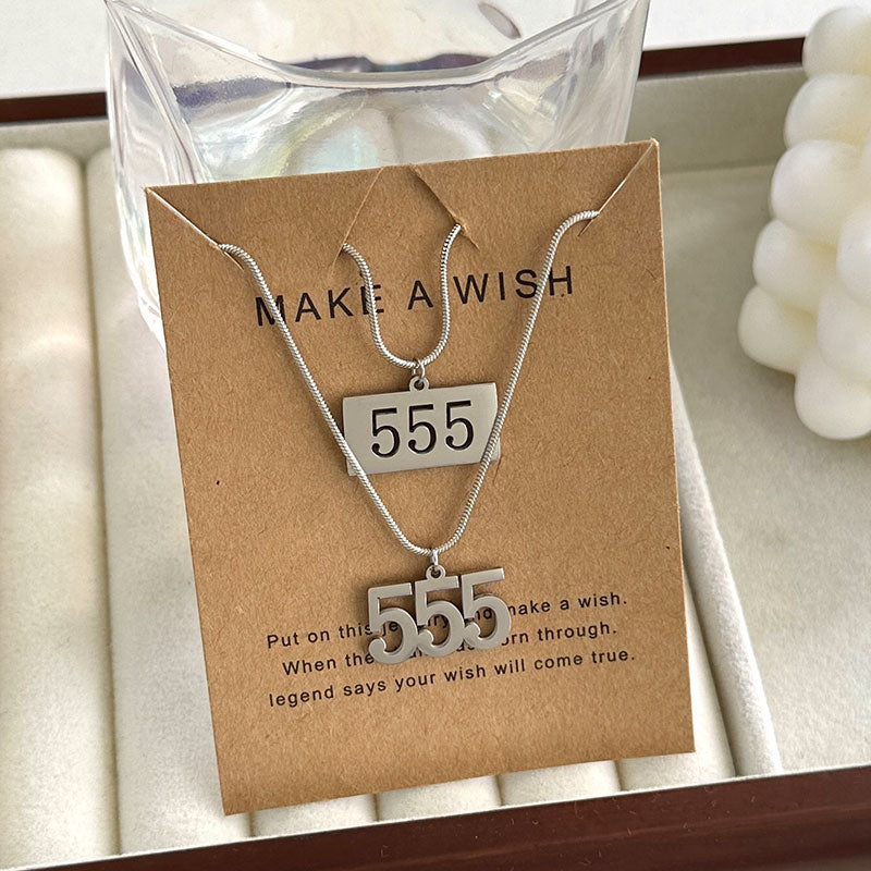 Simple Style Letter Stainless Steel Hollow Out Pendant Necklace