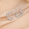 1 Pair Elegant Lady Geometric Plating Inlay Copper Zircon Earrings