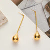 1 Pair Simple Style Streetwear Geometric Plating Copper Drop Earrings