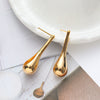 1 Pair Simple Style Geometric Water Droplets Plating Copper Drop Earrings