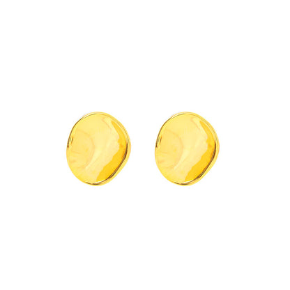 1 Pair Simple Style Solid Color Plating Copper Ear Studs