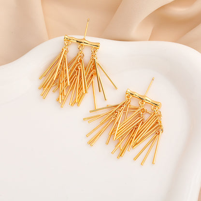 1 Pair Luxurious Modern Style Geometric Copper Drop Earrings