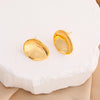 1 Pair Simple Style Solid Color Plating Copper Ear Studs