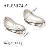 1 Pair Casual Vacation Geometric Plating Stainless Steel 18k Gold Plated White Gold Plated Gold Plated Ear Studs