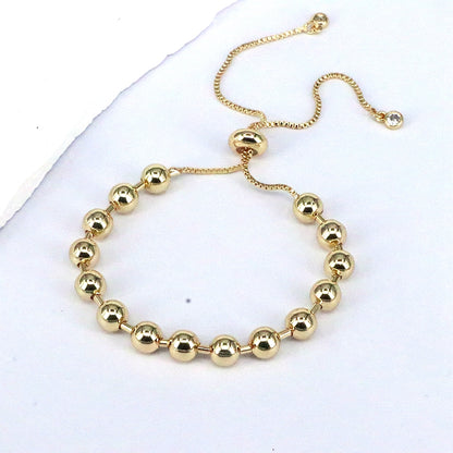 Vintage Style Simple Style Geometric Copper 18k Gold Plated Bracelets In Bulk