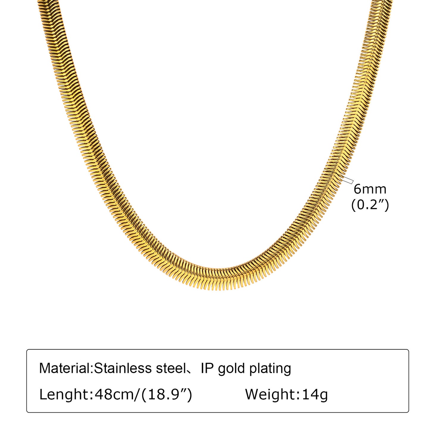 Simple Style Solid Color Stainless Steel Gold Plated Necklace