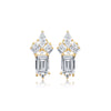 1 Pair Ig Style Simple Style Rectangle Inlay Copper Zircon Ear Studs