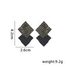 1 Pair Simple Style Cool Style Geometric Inlay Copper Zircon Ear Studs