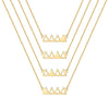 Hip-hop Cool Style Cross Heart Shape Lock Copper 14k Gold Plated Three Layer Necklace In Bulk