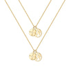 Hip-hop Cool Style Cross Heart Shape Lock Copper 14k Gold Plated Three Layer Necklace In Bulk