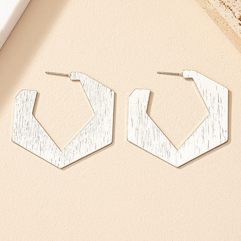 1 Pair Ig Style Commute Irregular Geometric Plating Alloy Gold Plated Ear Studs