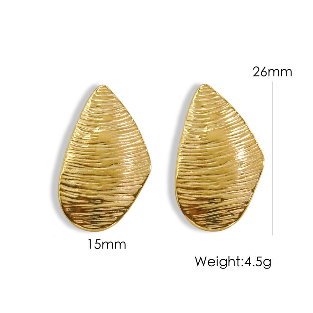 1 Pair Vintage Style Irregular Geometric Plating Stainless Steel 14k Gold Plated Ear Studs