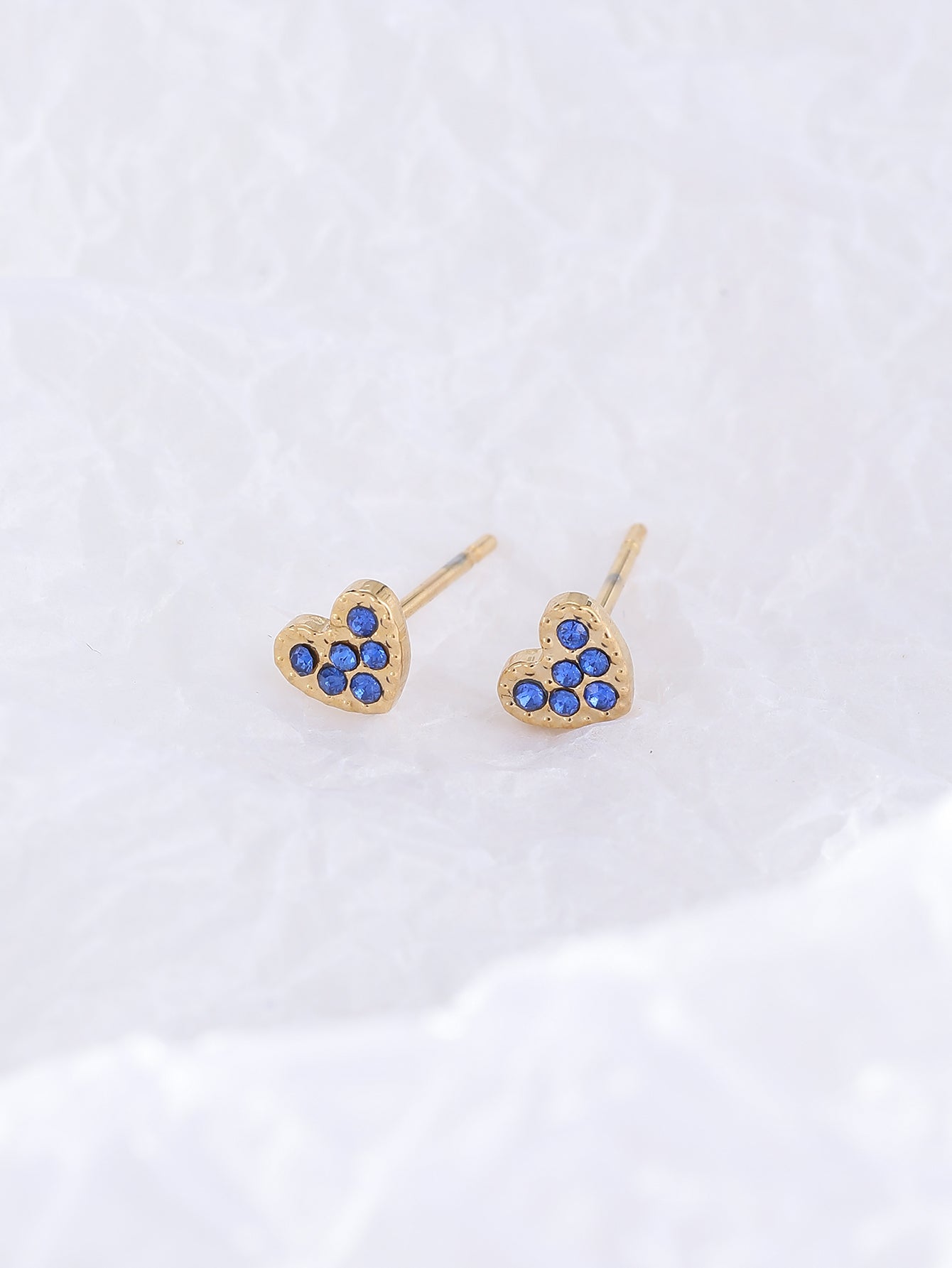 1 Pair Simple Style Color Block Inlay Stainless Steel Zircon Ear Studs