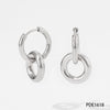 1 Piece Simple Style Geometric Plating Stainless Steel Drop Earrings