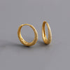 1 Pair Simple Style Geometric Plating Sterling Silver 18k Gold Plated White Gold Plated Hoop Earrings