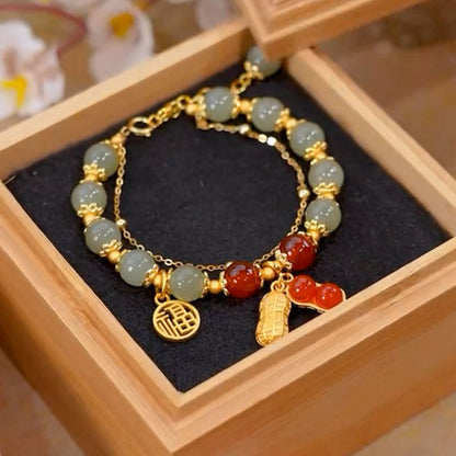 Chinoiserie Geometric Resin Glass Wholesale Bracelets