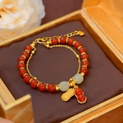 Chinoiserie Geometric Resin Glass Wholesale Bracelets