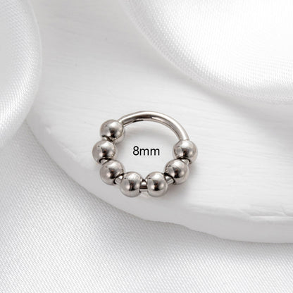 Simple Style Classic Style Circle Stainless Steel Plating Gold Plated Nose Ring