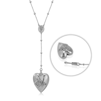 Casual Elegant Heart Shape Stainless Steel Plating Pendant Necklace