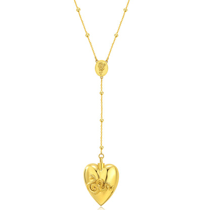 Casual Elegant Heart Shape Stainless Steel Plating Pendant Necklace