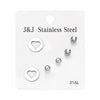 Wholesale Jewelry Simple Style Star Tree Heart Shape Stainless Steel Alloy Rhinestones Plating Inlay Ear Studs