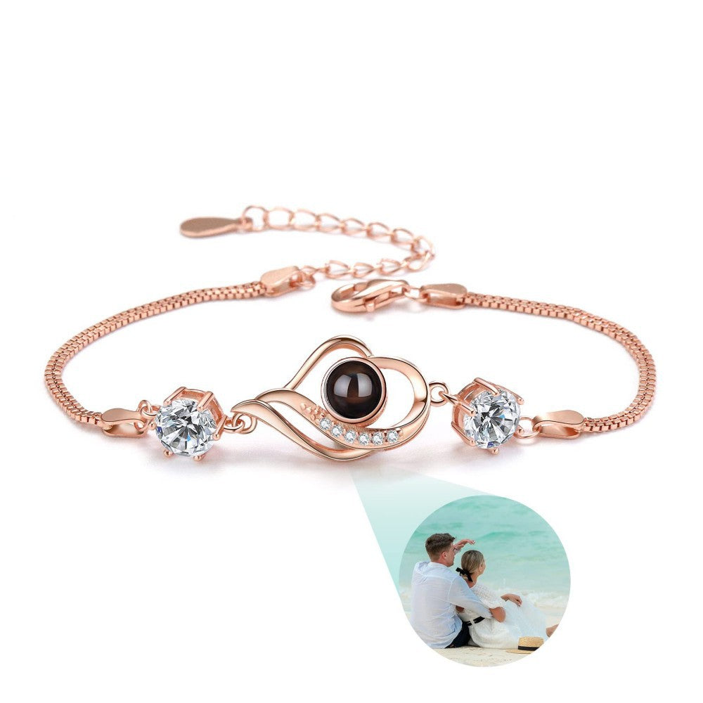 Elegant Sweet Heart Shape Alloy Plating Valentine's Day Women's Bracelets