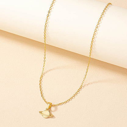 Simple Style Rose Bee Shell Alloy Plating Women's Pendant Necklace